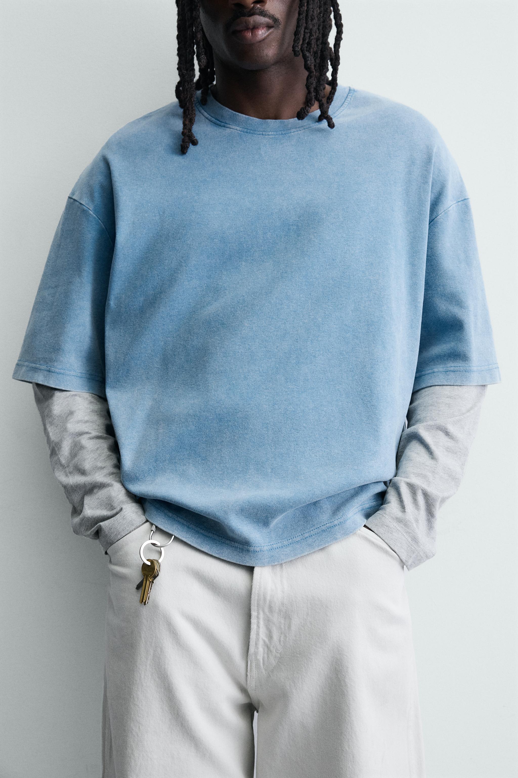 BOXY FIT TEXTURED SWEATSHIRT